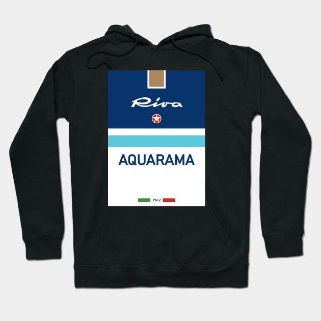 Riva Rivarama 44 Aquarama Runabout Boat Italy Hoodie by PB Mary